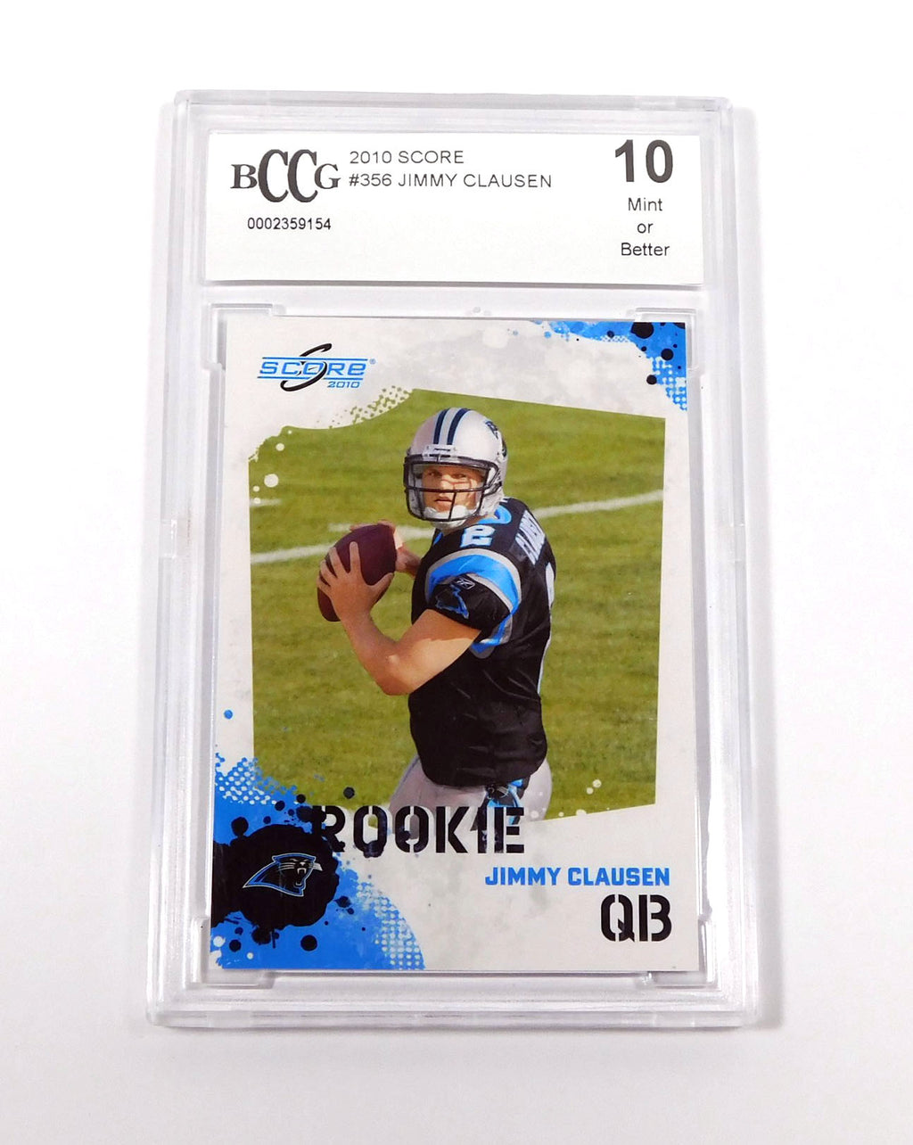 2010 Score Jimmy Clausen Rookie #356 Panthers BCCG 10