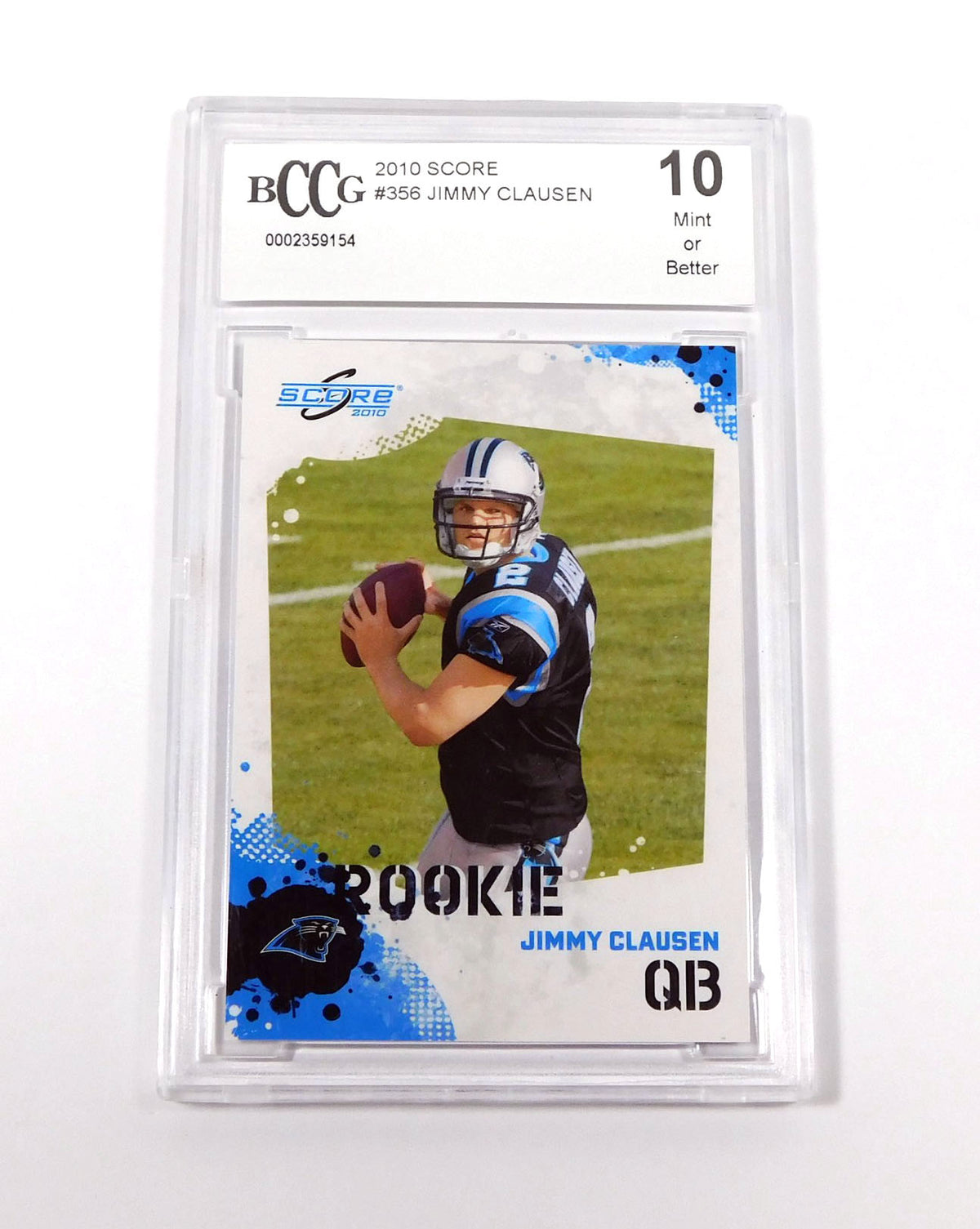 2010 Score Jimmy Clausen Rookie #356 Panthers BCCG 10