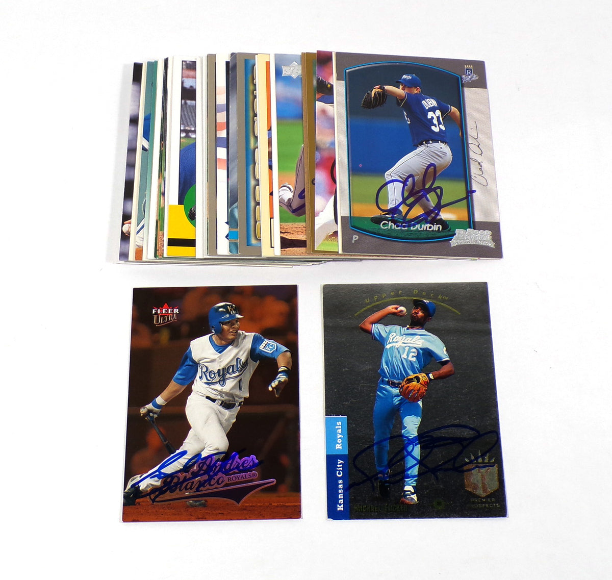 Lot of (31) Different 1992-2008 Kansas City Royals Signed Cards Autos Fleer++