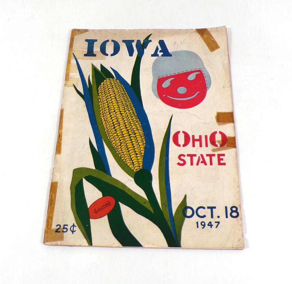 1947 Iowa at Ohio State College Football Program 10-18-47