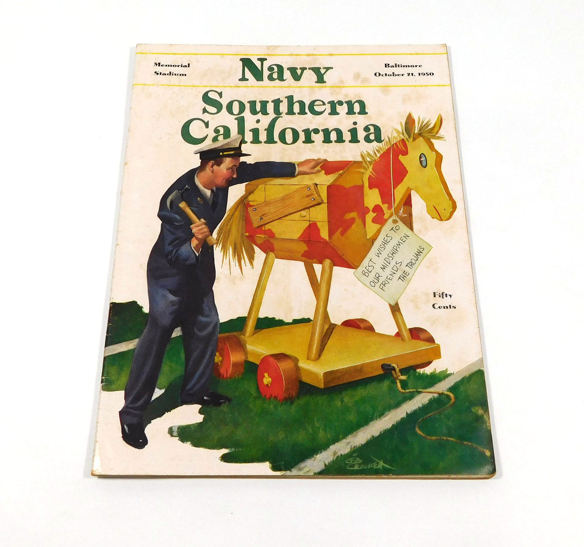 1950 USC at Navy College Football Program 10-21-50