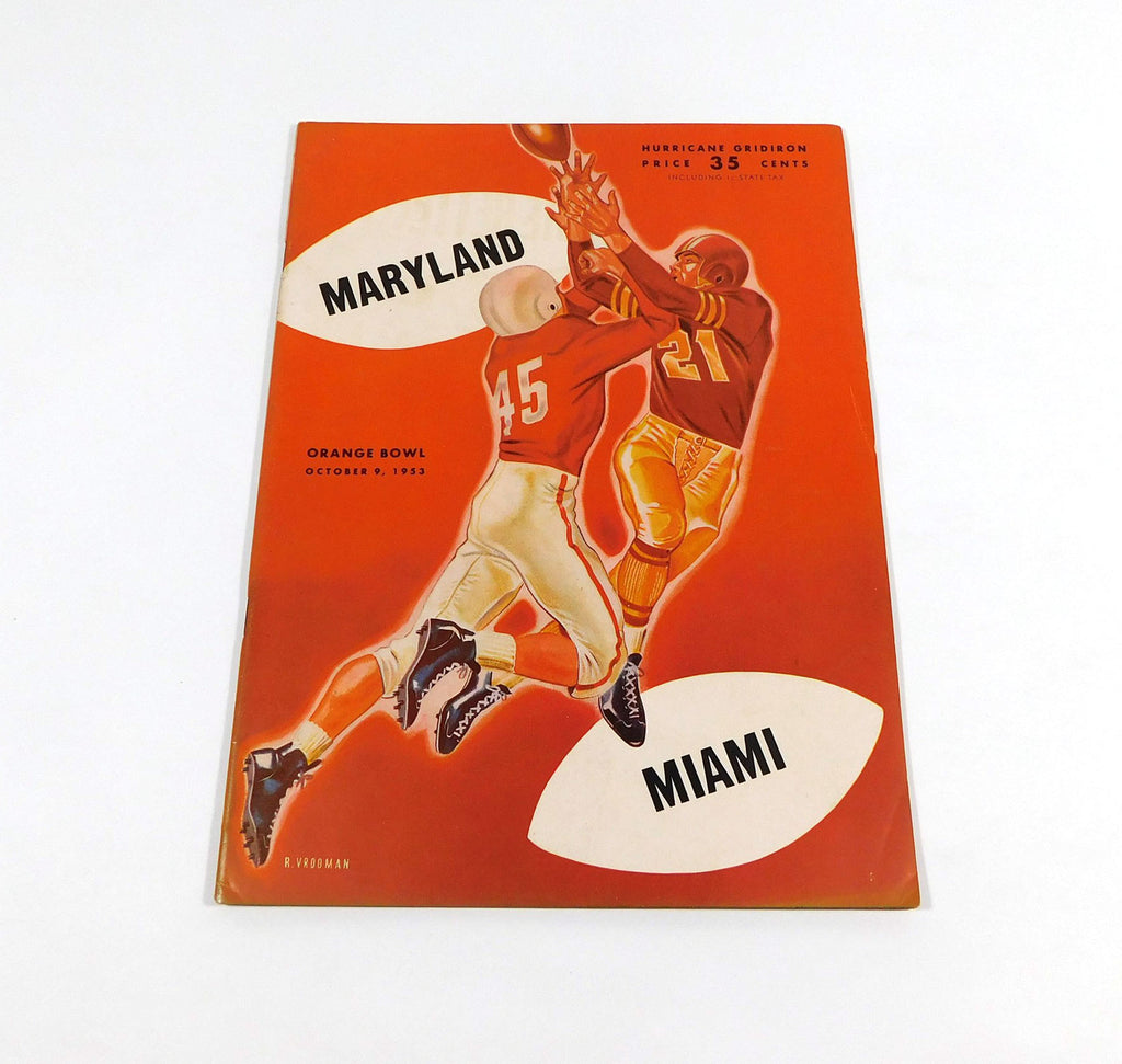 1953 Maryland at Miami Florida College Football Program 10-9-53