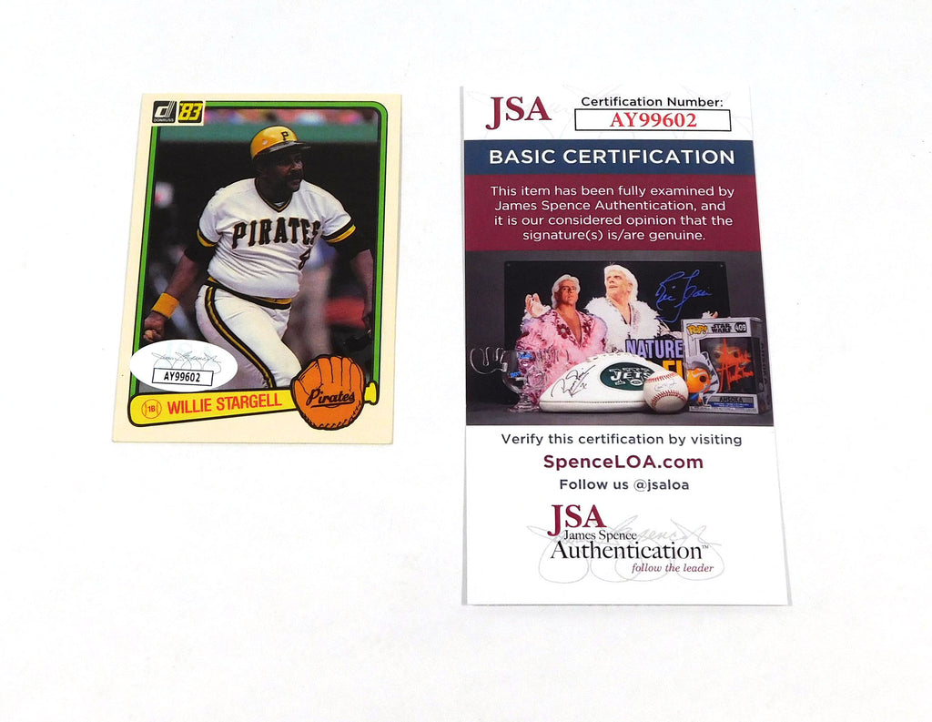 Willie Stargell Signed 1983 Donruss Baseball Card #610 Pirates JSA Auto
