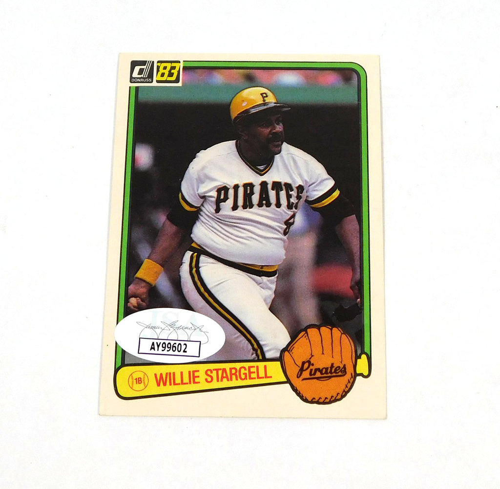 Willie Stargell Signed 1983 Donruss Baseball Card #610 Pirates JSA Auto Pic2