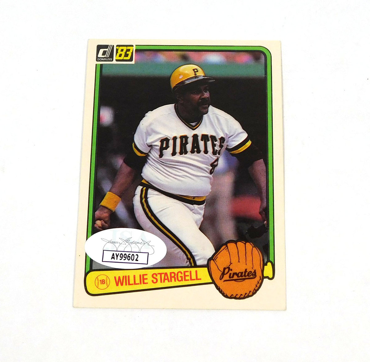 Willie Stargell Signed 1983 Donruss Baseball Card #610 Pirates JSA Auto Pic2