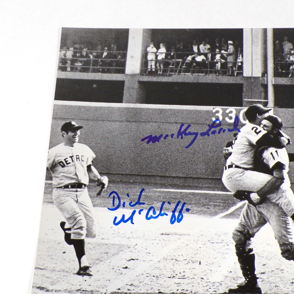 Bill Freehan/McAuliffe/Lolich Signed 8 x 10 B&W Photo Tigers 3 JSA Autos Pic2