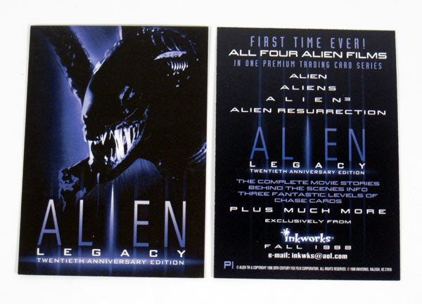 1998 Inkworks Alien Legacy Promo Card Set (4) Includes Rare Suncoast Media Nm/Mt Pic2