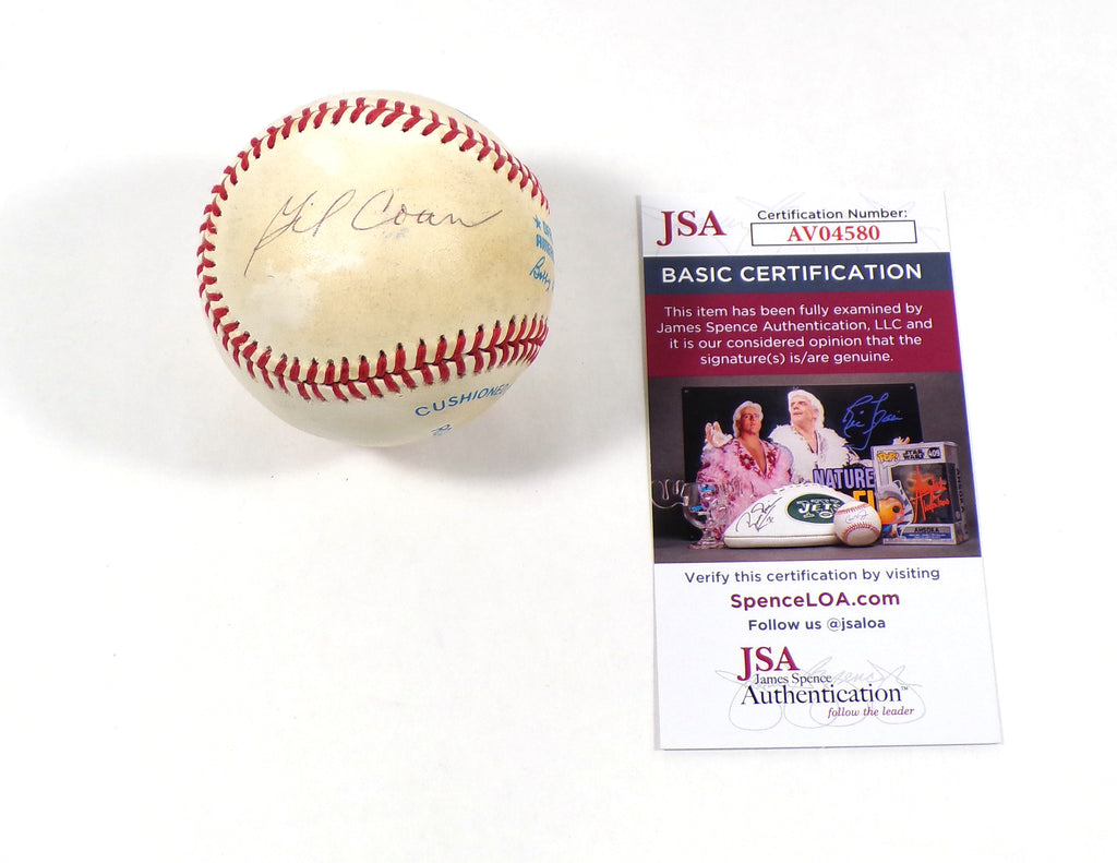 Gil Coan Signed Official OAL Baseball JSA Auto