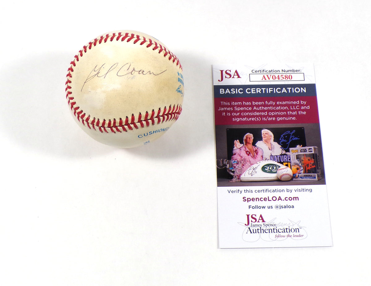 Gil Coan Signed Official OAL Baseball JSA Auto
