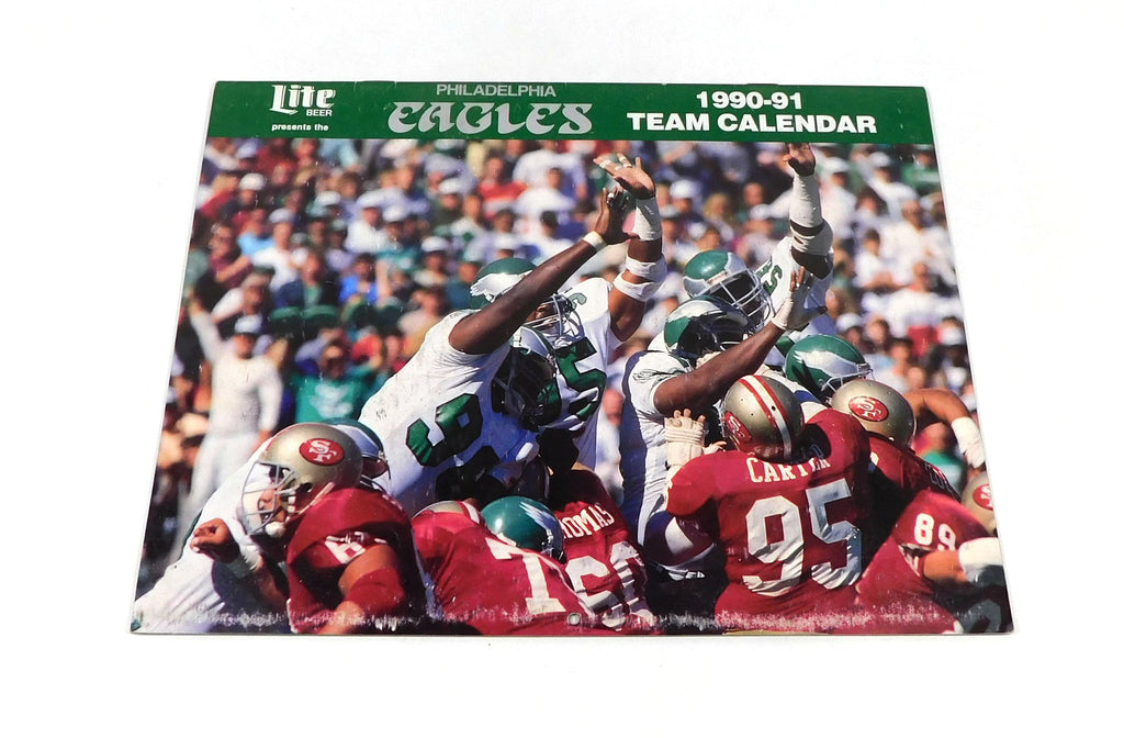 1990-91 Philadelphia Eagles NFL Football Team Calendar