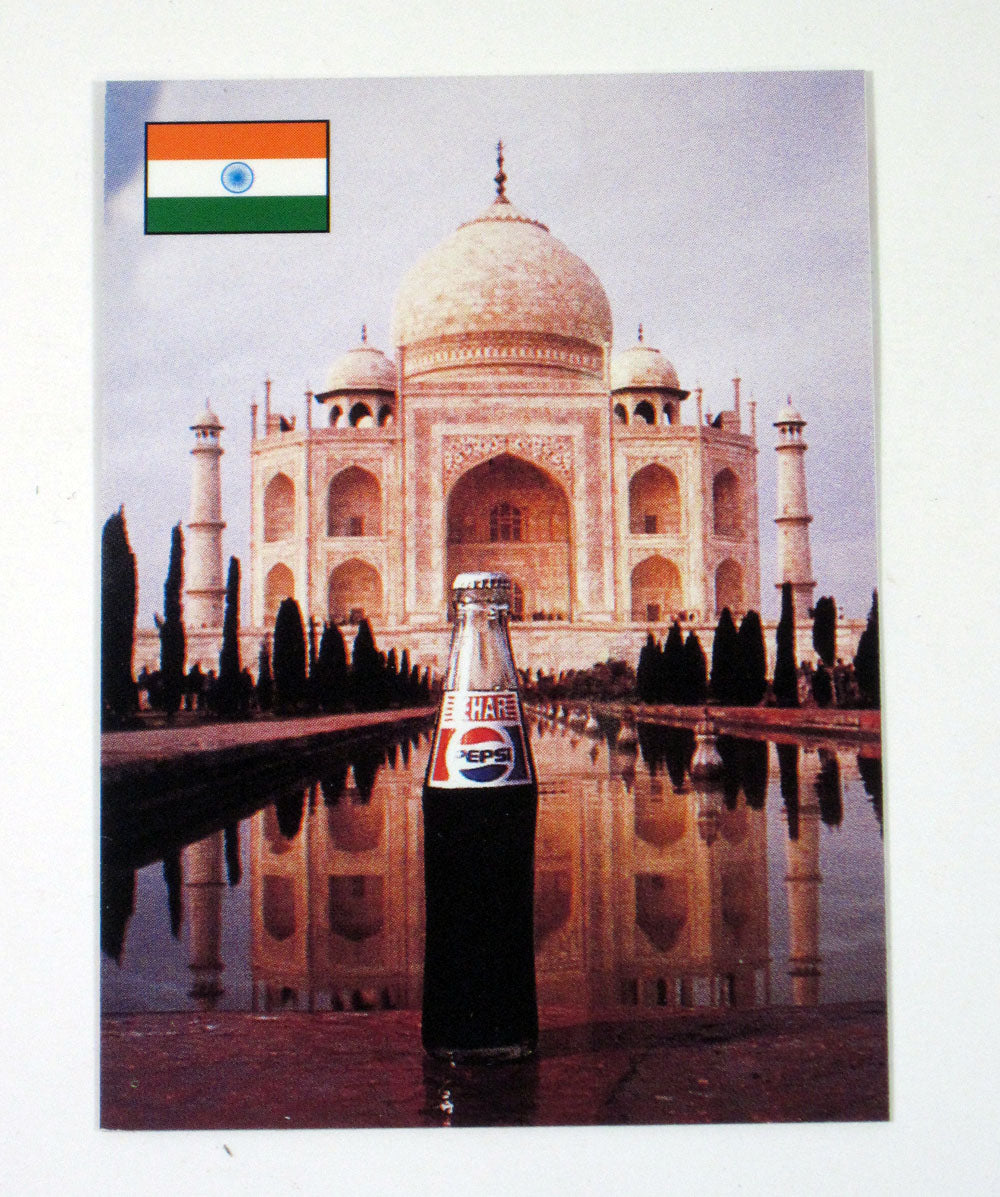 2000 Dart Flipcards Pepsi Around the Globe Promo Card (P1) Taj Mahal Nm/Mt Pic2