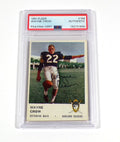 Wayne Crow Signed 1961 Fleer Football Card #198 Raiders PSA/DNA Auto 690