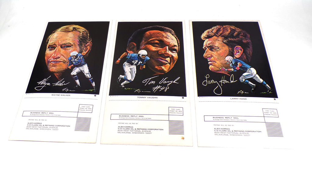 1970 Clark Oil Detroit Lions Pro Star Football Portrait Card Set (9) Volpe Pic2