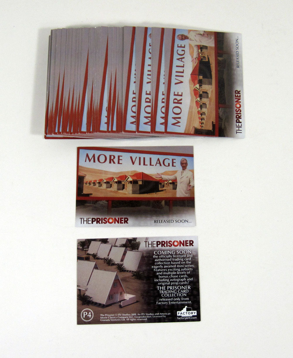 Lot of (50) 2010 Factory Ent The Prisoner Mini-Series Promo Card (P4) Nm/Mt