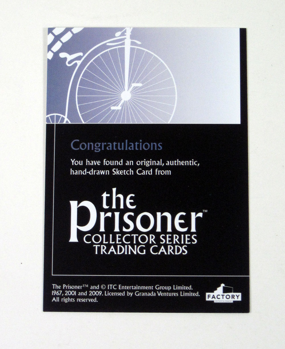 2010 Factory Entertainment The Prisoner Blank Sketch Promo Card (Bike) Nm/Mt Pic2