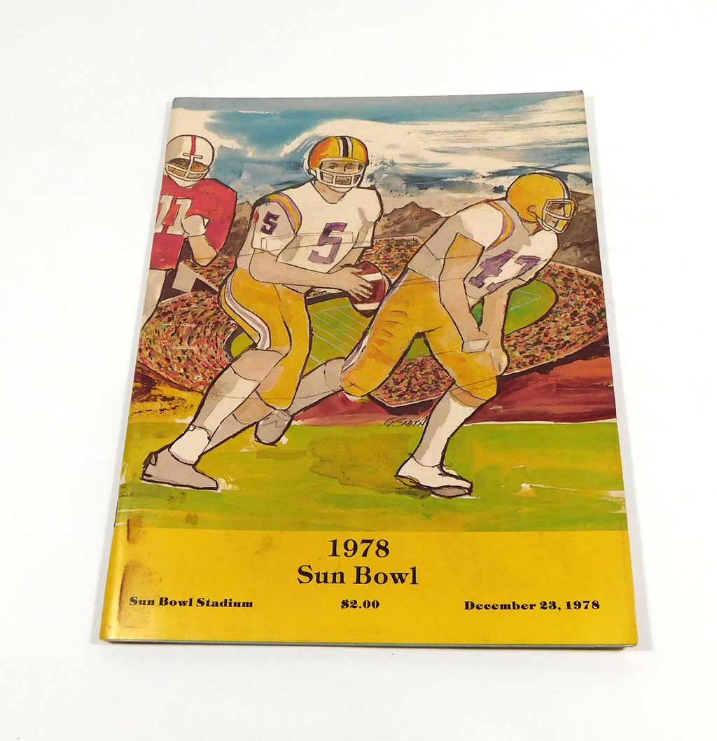 1978 Texas vs Maryland Sun Bowl College Football Program 12-23-78