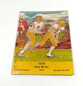 1978 Texas vs Maryland Sun Bowl College Football Program 12-23-78