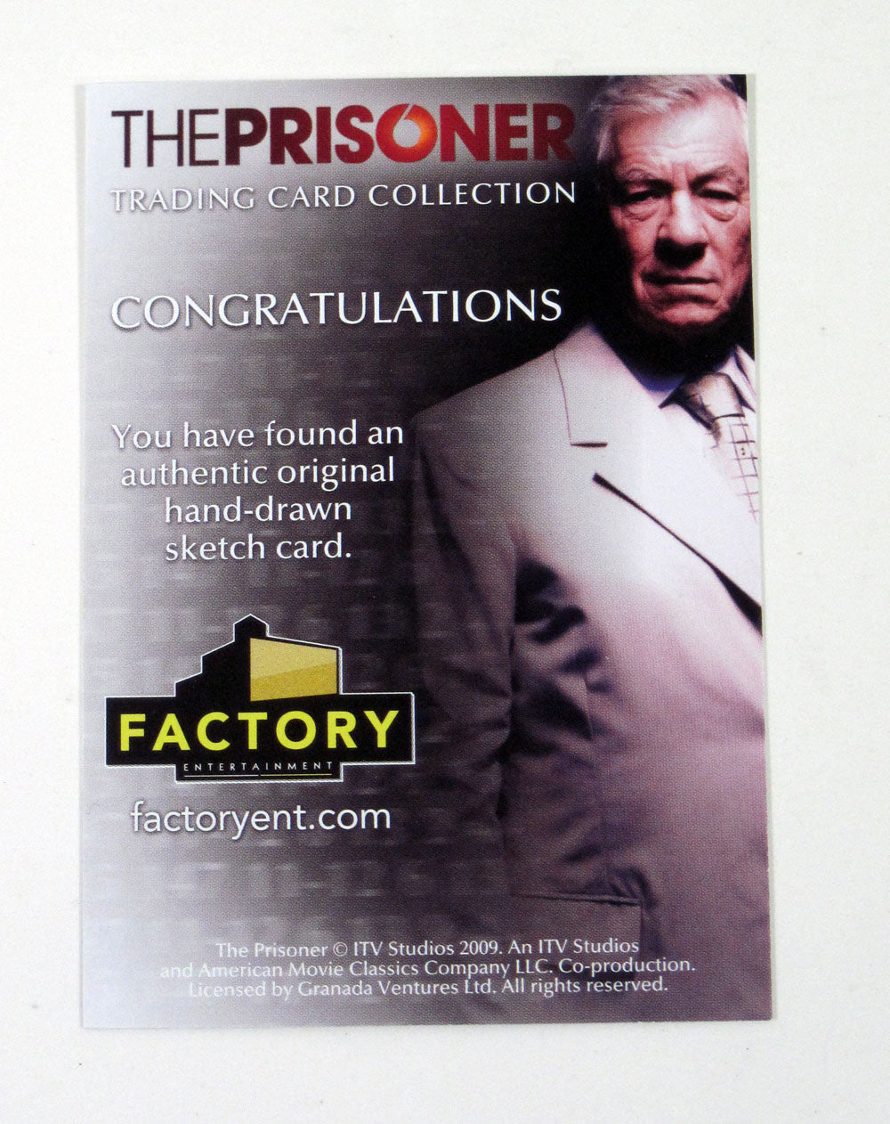 2010 Factory Entertainment The Prisoner Blank Sketch Promo Card (#2) Nm/Mt Pic2