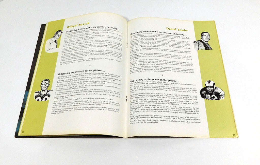 1966 Football Hall of Fame Football's Greatest Weekend Program Sept 1966 Pic2