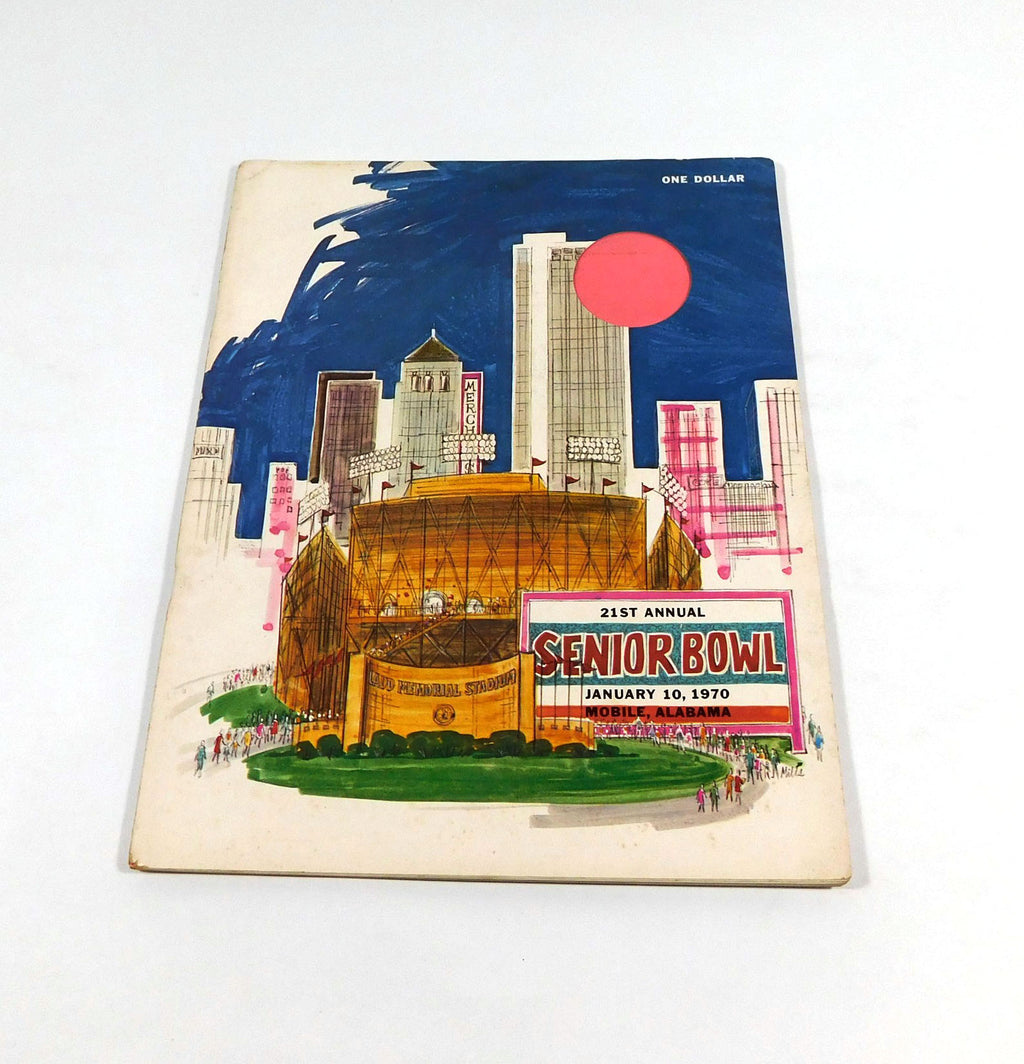 1970 Senior Bowl 21st Annual College Football Program 1-10-70 Terry Bradshaw