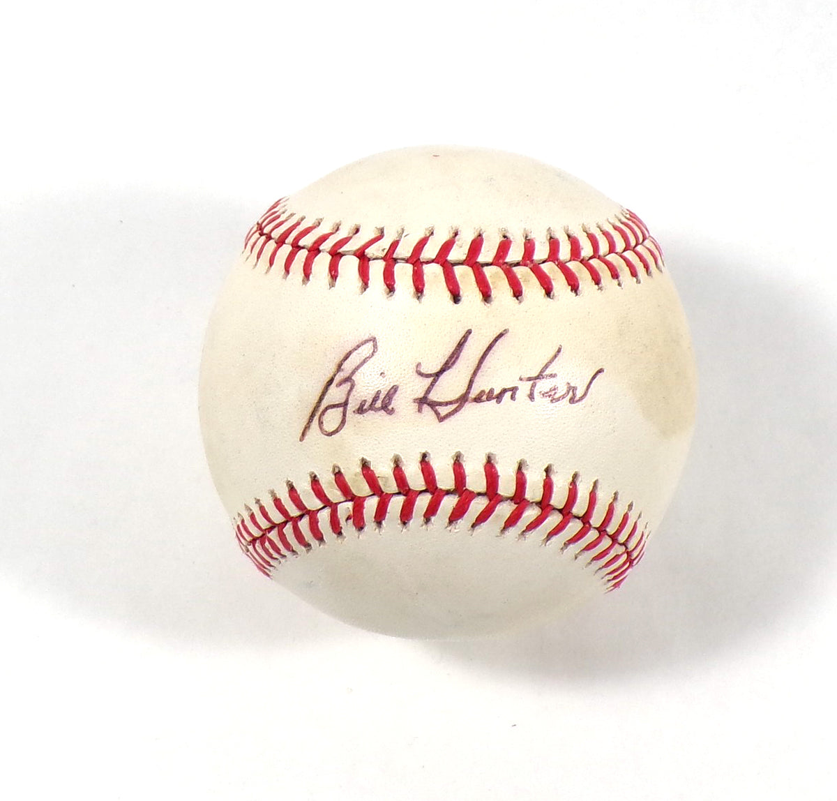 Bill Hunter Signed Official OAL Baseball JSA Auto Pic2