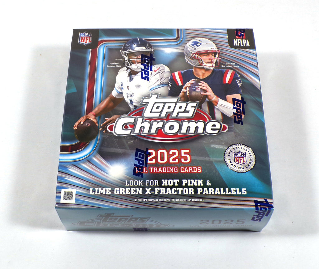 2025 Topps Chrome Football Mega Box Sealed (7 Packs)