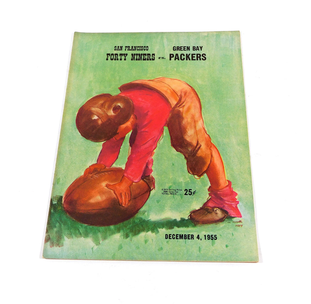 1955 Green Bay Packers at San Francisco 49ers NFL Football Program 12-4-55