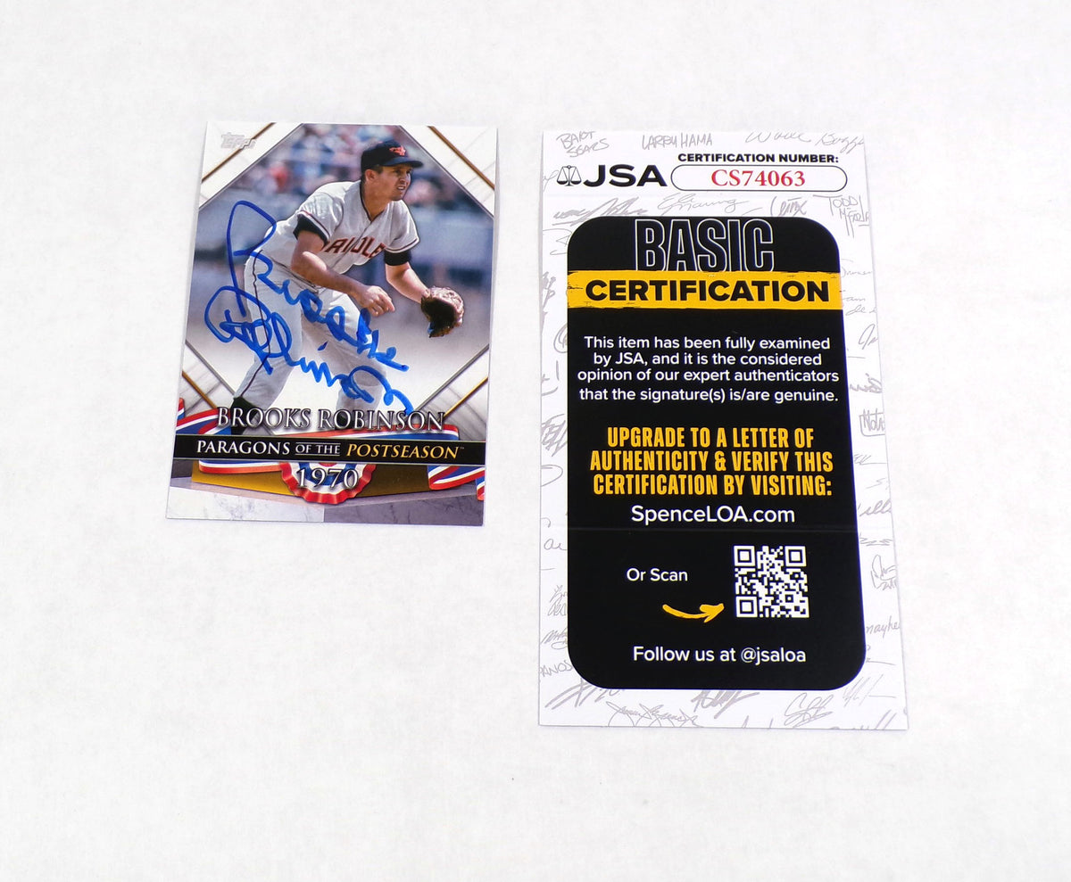 Brooks Robinson Signed 2022 Topps Update Baseball Card #PP20 Orioles JSA Auto