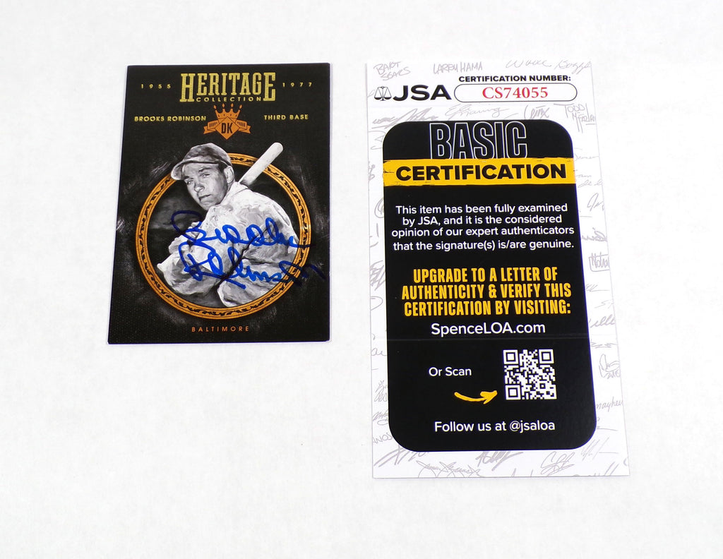 Brooks Robinson Signed 2016 Panini Diamond Kings Baseball Card #HC2 JSA Auto