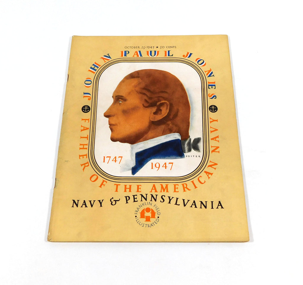 1947 Navy at Pennsylvania College Football Program Chuck Bednarik 10-25-47