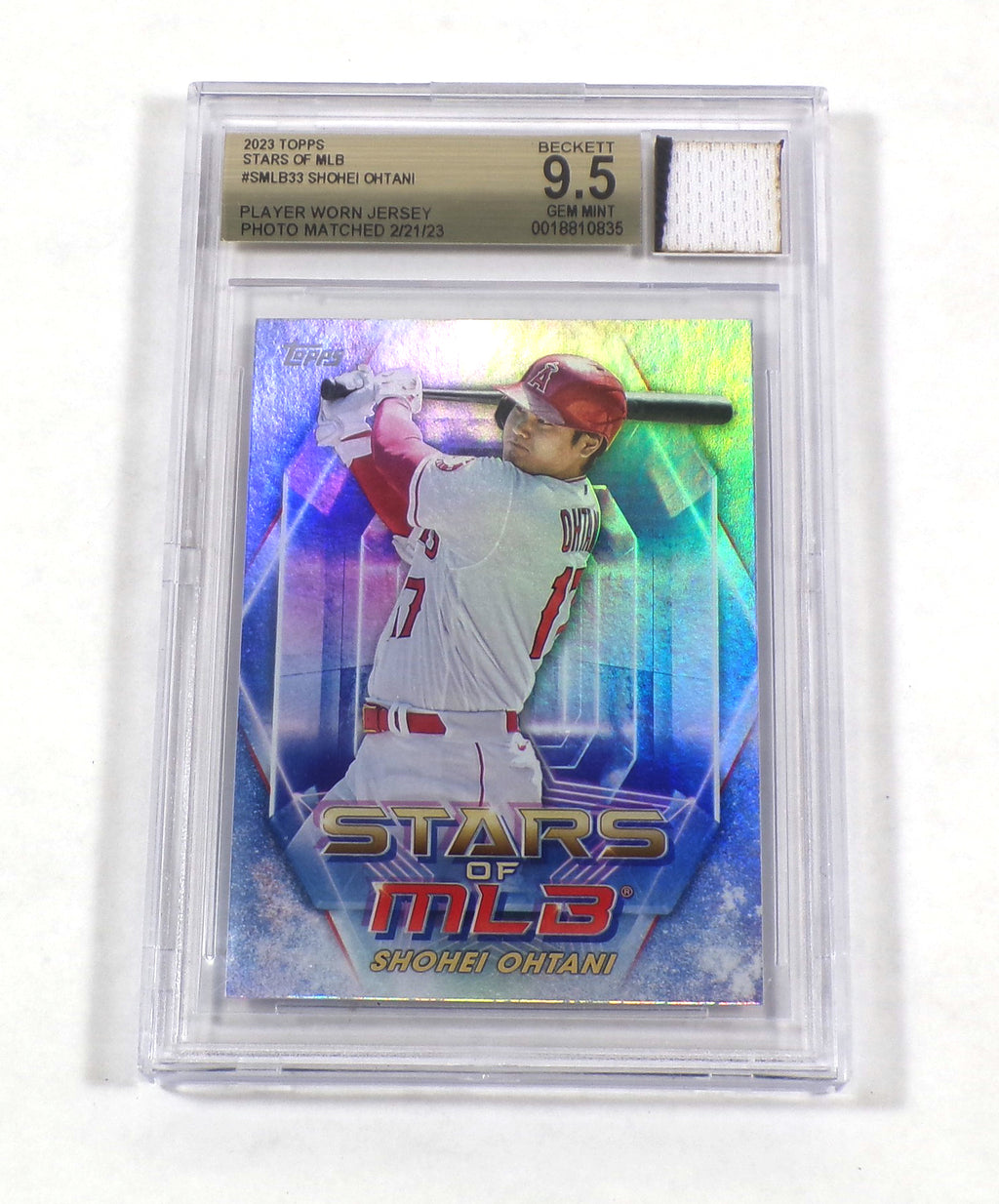 2023 Topps Stars of MLB Shohei Ohtani #SMLB33 Angels Jersey BGS 9.5