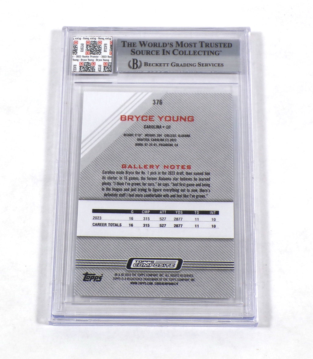 2023 Topps Composite Gallery Bryce Young #376 Rookie Premiere Used Ball BGS Pic2