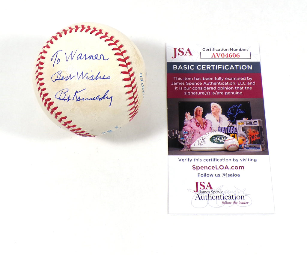 Bob Kennedy Signed Official OAL Baseball w/ Personalization JSA Auto