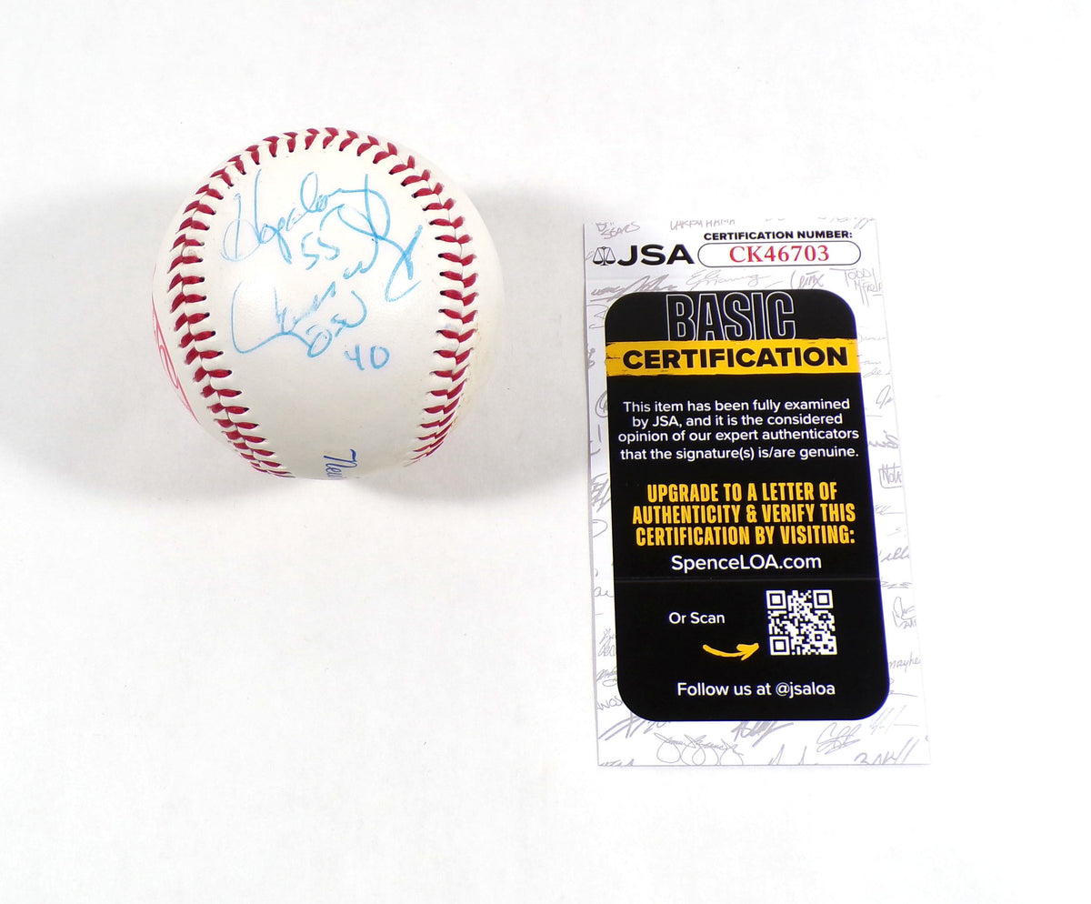 Howard Hopalong Cassady Signed Official NY Yankees Fotoball Baseball JSA Auto