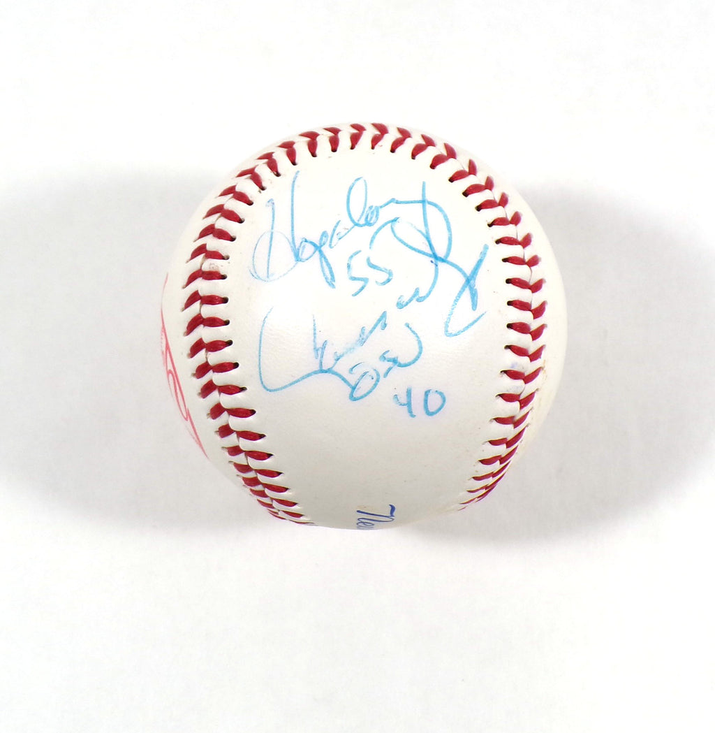 Howard Hopalong Cassady Signed Official NY Yankees Fotoball Baseball JSA Auto Pic2
