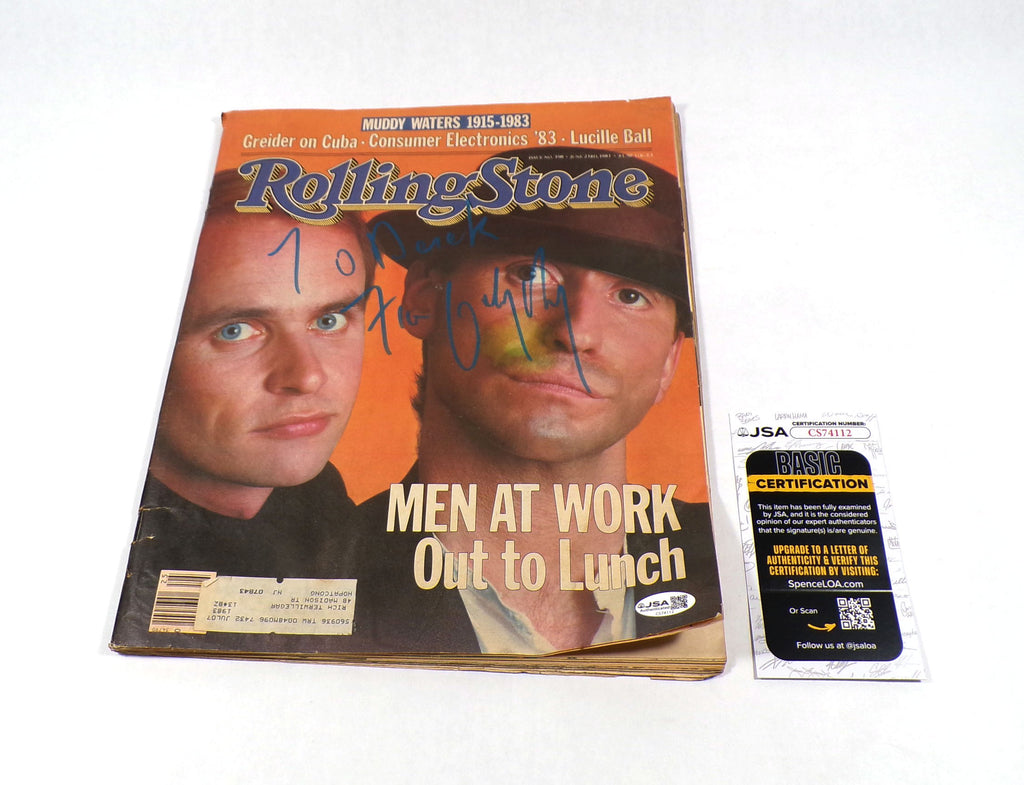 Colin Hay Men At Work Signed 1983 Rolling Stone Magazine JSA Auto