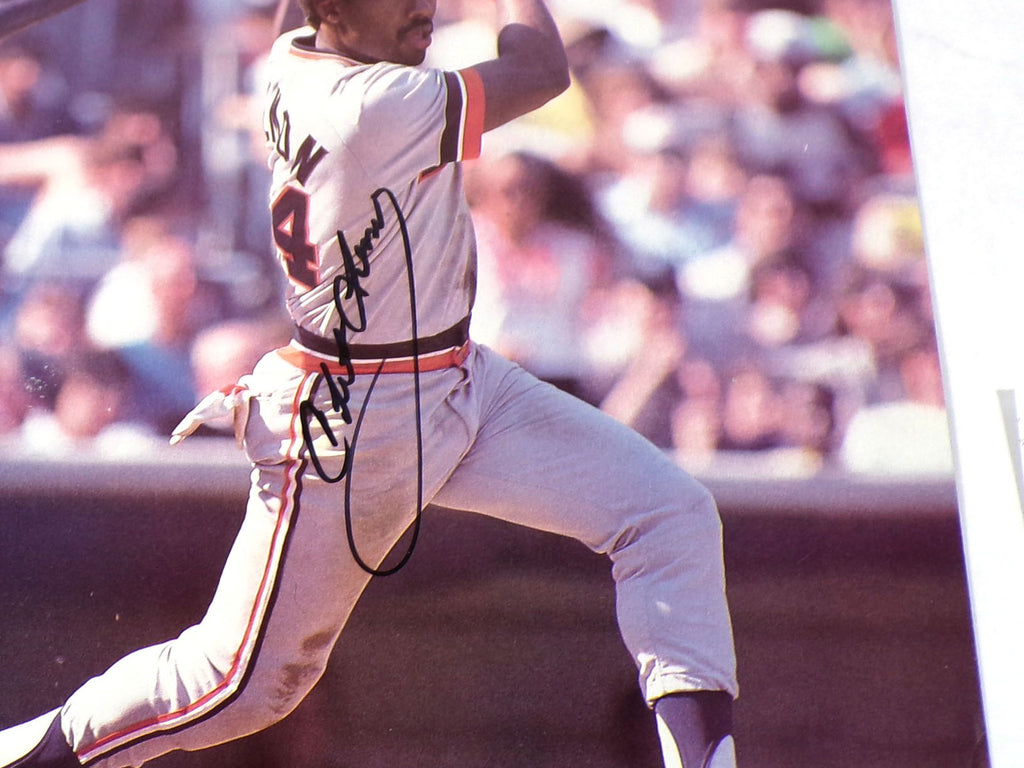 Chet Lemon Signed 8 x 10 Color Magazine Photo Tigers JSA Auto Pic2