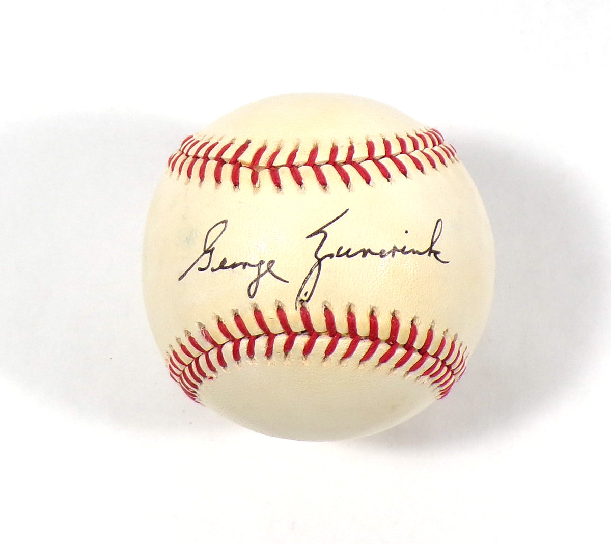 George Zuverink Signed Official OAL Baseball JSA Auto Pic2