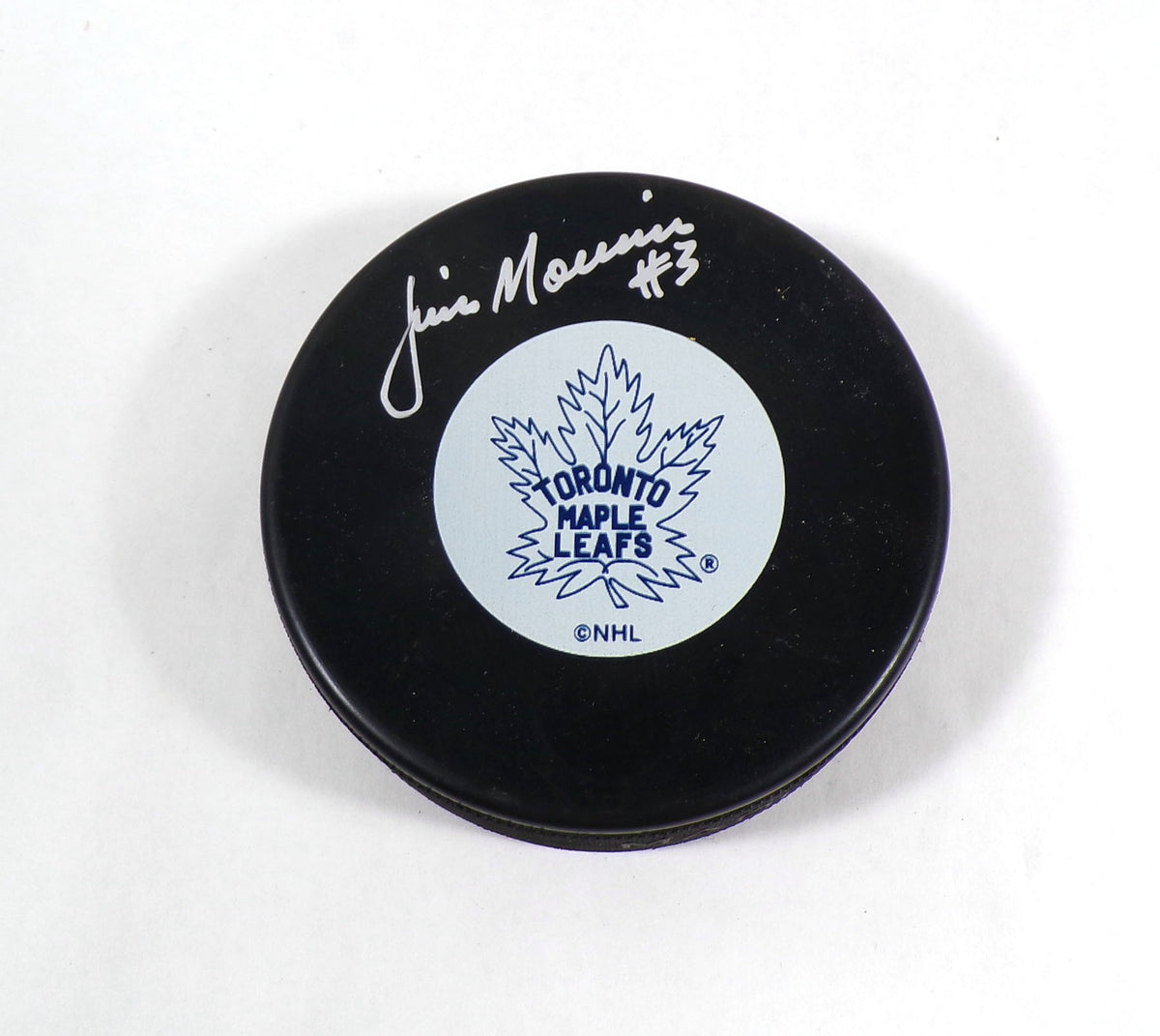 Jim Morrison Signed Official NHL Hockey Puck Maple Leafs JSA Auto Pic2