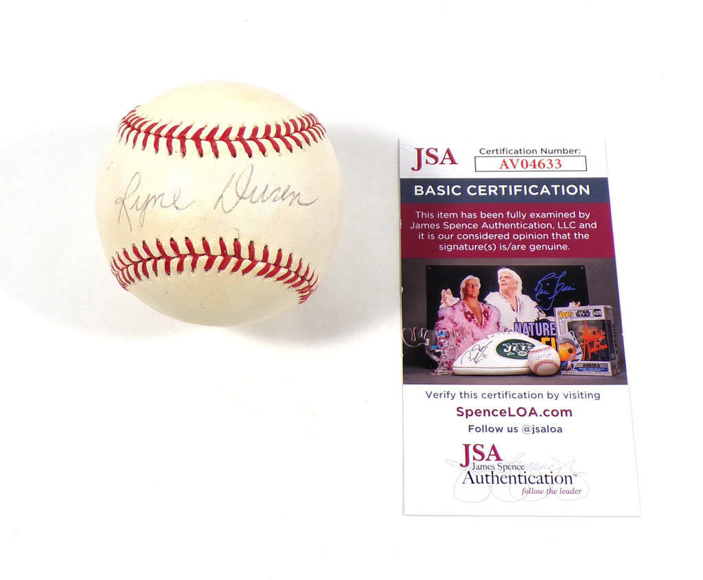 Ryne Duren Signed Official OAL Baseball JSA Auto