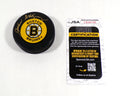 John McKenzie Signed Official NHL Hockey Puck Bruins JSA Auto