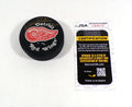 Dean Prentice Signed Official NHL Hockey Puck Red Wings JSA Auto