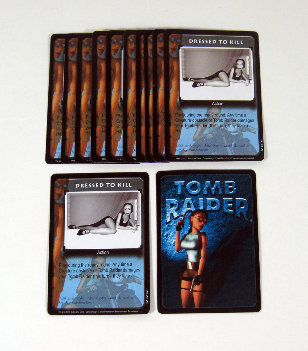 Lot of (12) 2000 Precedence Lara Croft Tomb Raider CCG Promo Card (#222) Nm/Mt