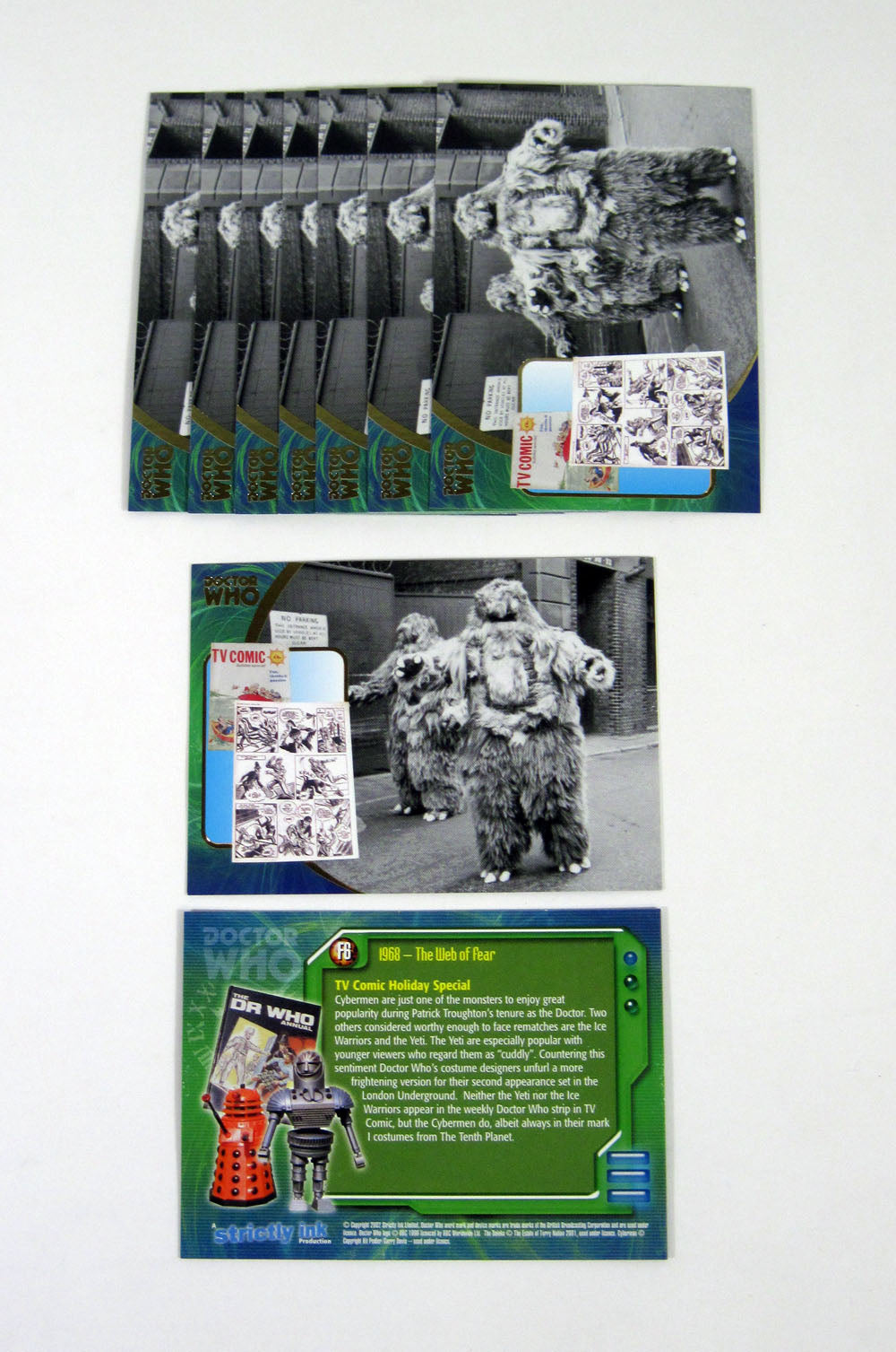 Lot of (10) 2002 Strictly Ink Doctor Who Definitive 3 Memories Foil Card (F6)
