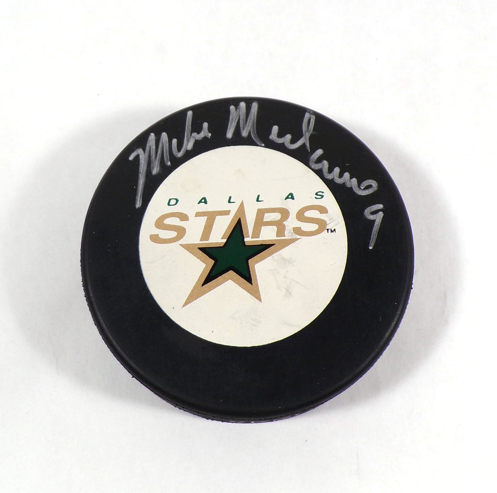 Mike Modano Signed Official NHL Hockey Puck Stars JSA Auto Pic2