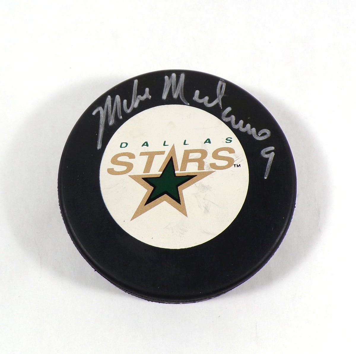 Mike Modano Signed Official NHL Hockey Puck Stars JSA Auto Pic2