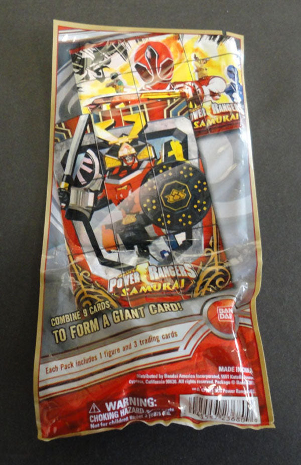 Lot of (15) Assorted Power Rangers Samurai Cards and Figures - Factory Sealed Pic2