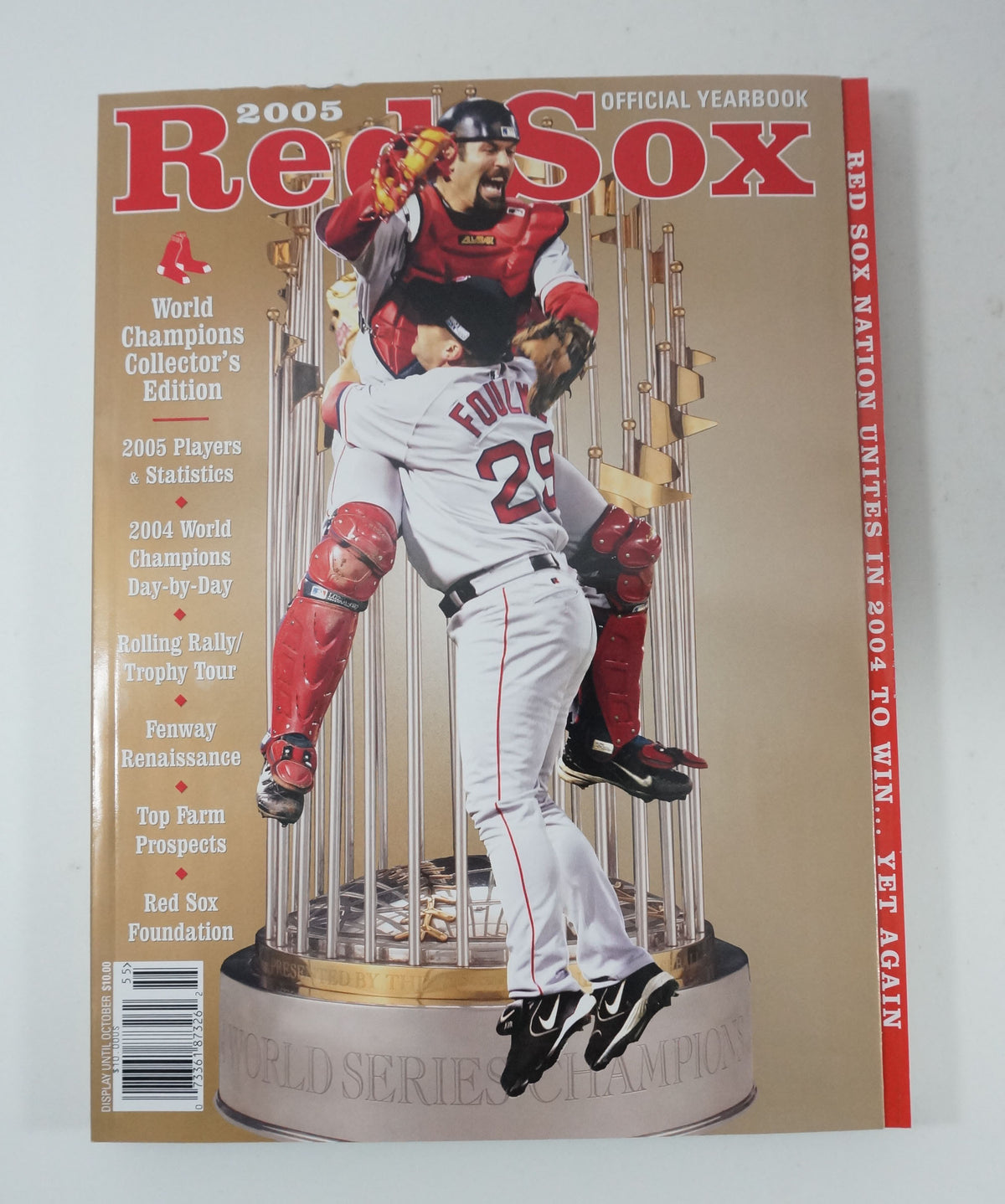 2005 Red Sox Yearbook 2004 World Series Champions Ortiz Varitek