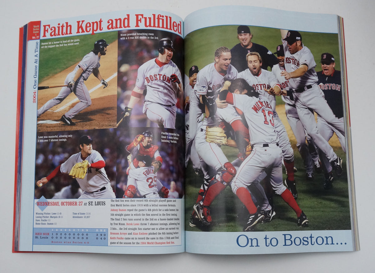 2005 Red Sox Yearbook 2004 World Series Champions Ortiz Varitek Pic2