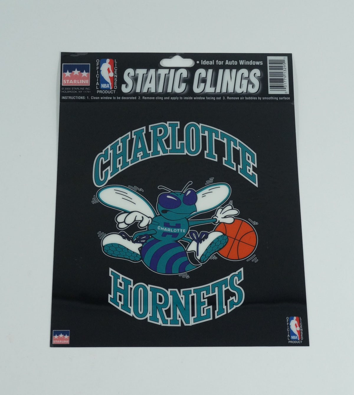 Starline NBA Charlotte Hornets Static Clings Decal For Windows